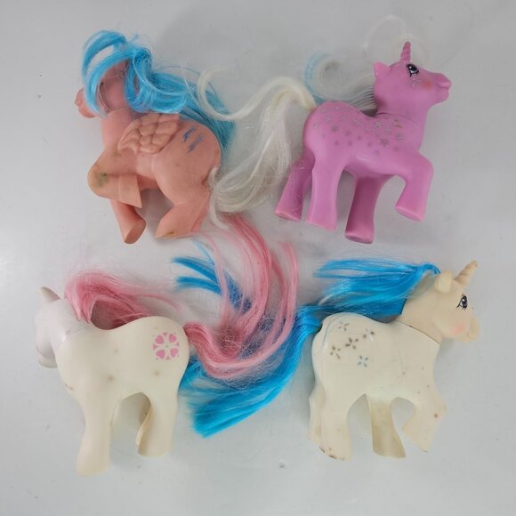 Vintage My Little Pony Pegasus & Unicorn Lot AS IS - Picture 7 of 12
